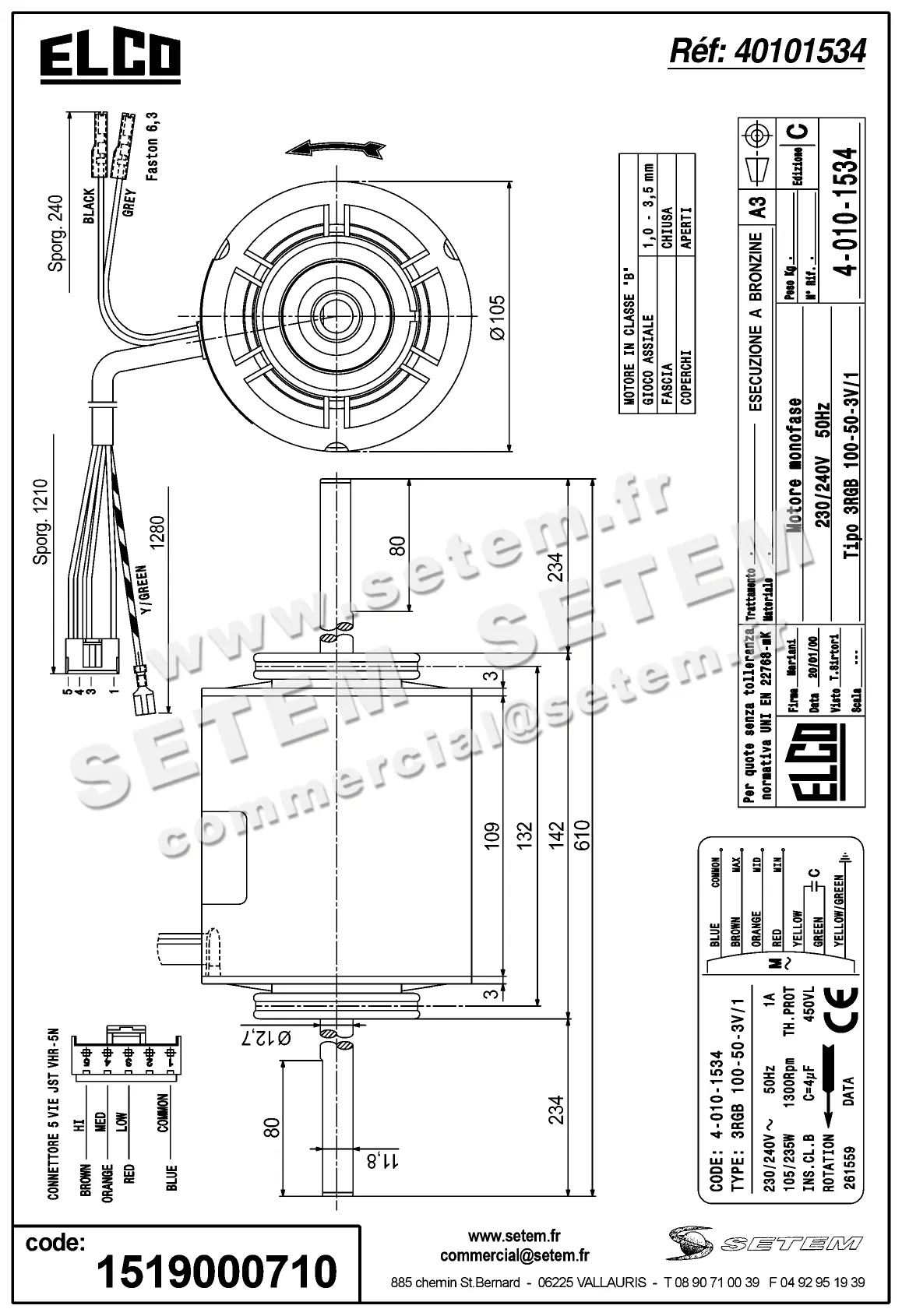 1519000710-MOTEUR ELCOMOTEUR 3RGB100.50.3V/1 "261559" *40101534* 3