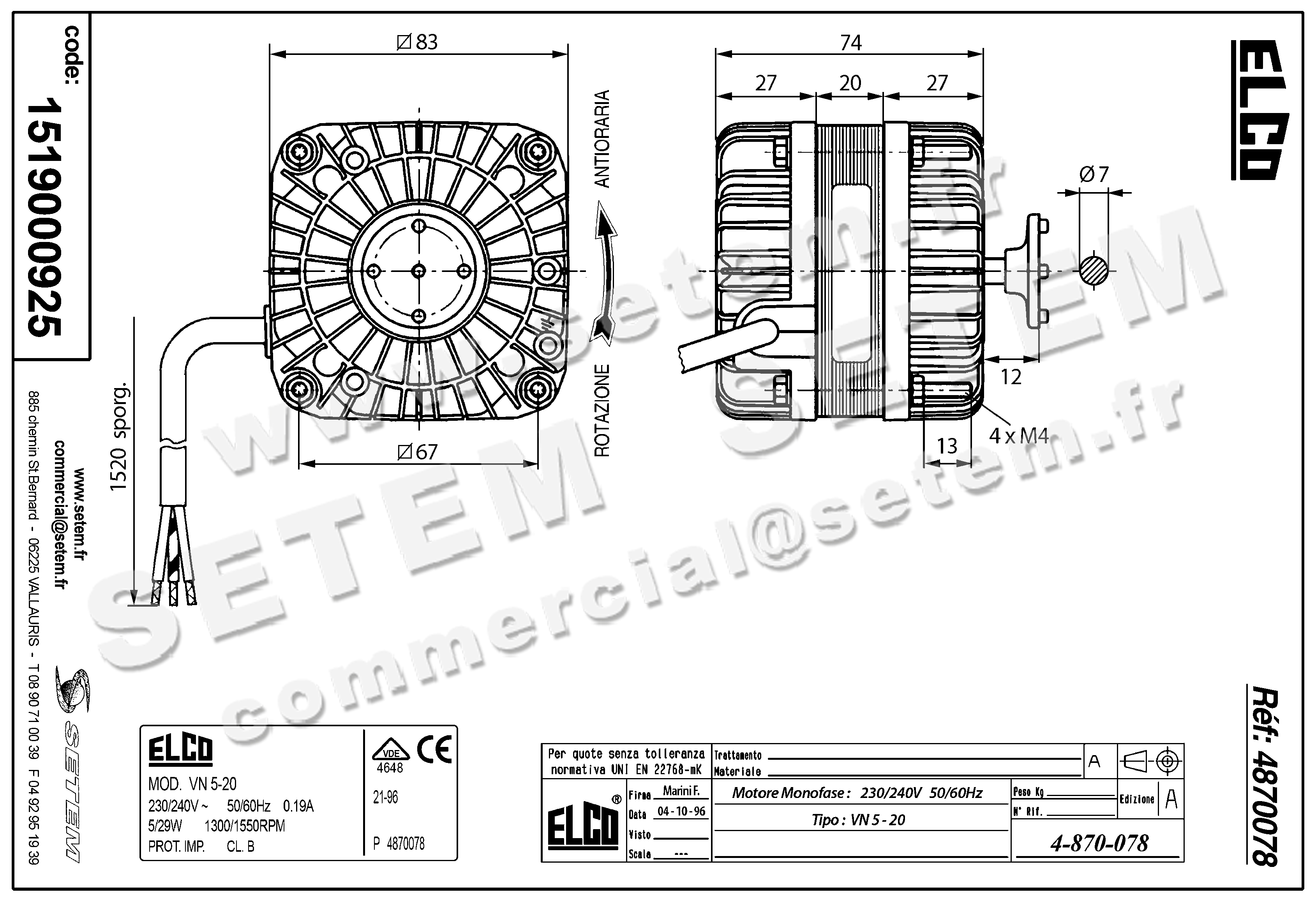 1519000925-MOTEUR ELCOMOTEUR VN5.20/A1003 *P4870078* 4