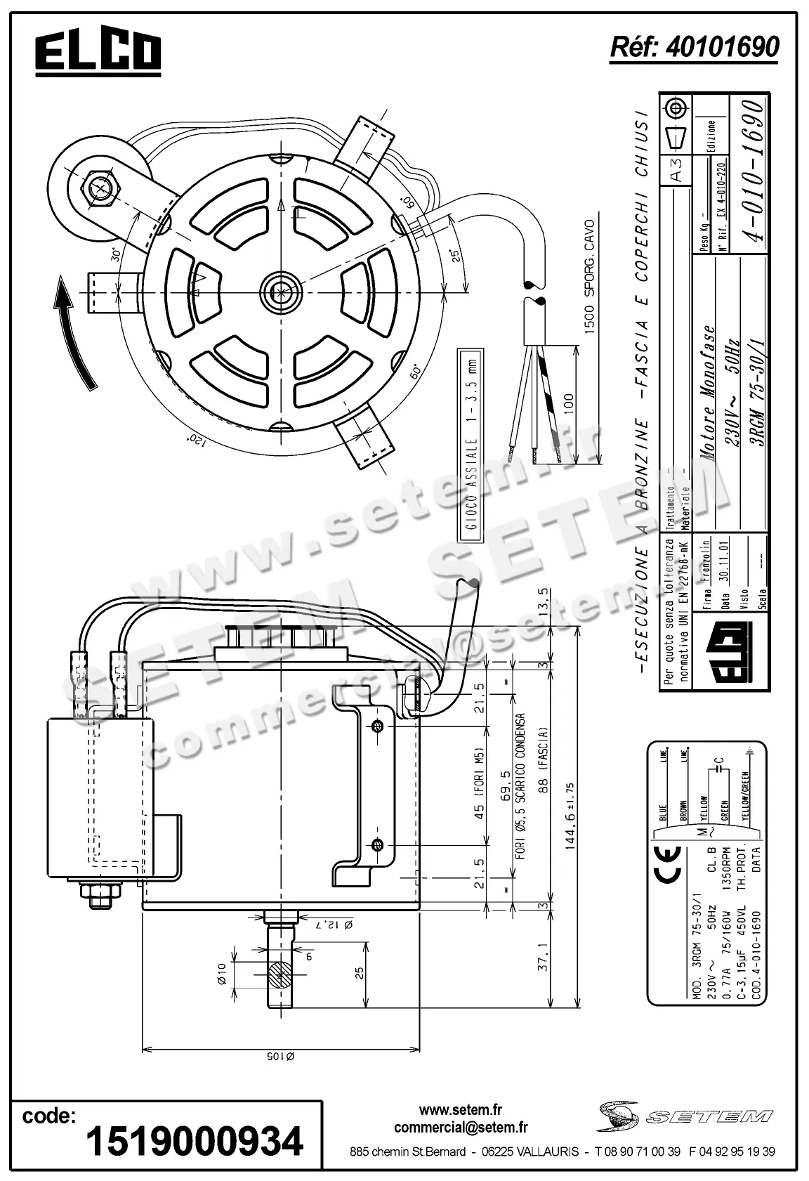 1519000934-MOTEUR ELCOMOTEUR 3RGM75.30/1 *40101690* 4