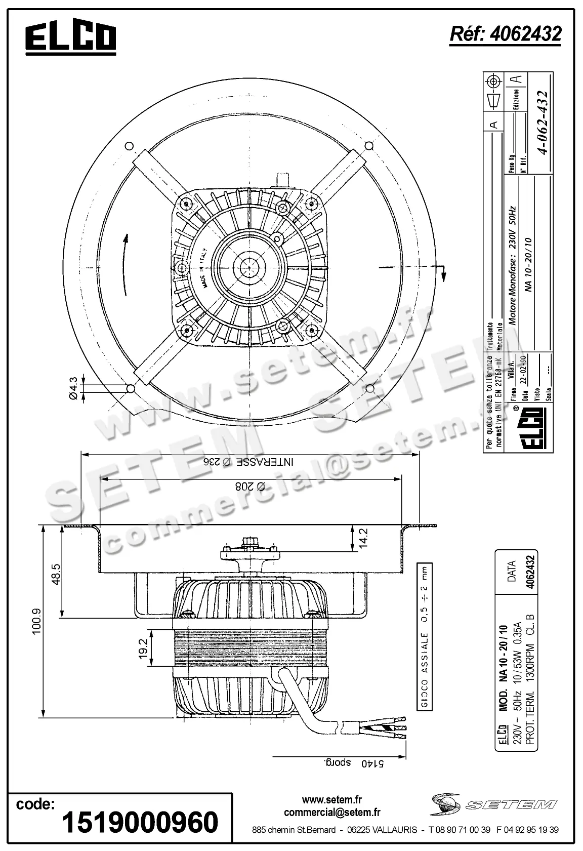 1519000960-VENTILATEUR ELCOMOTEUR NA10.20/10 *4062432*