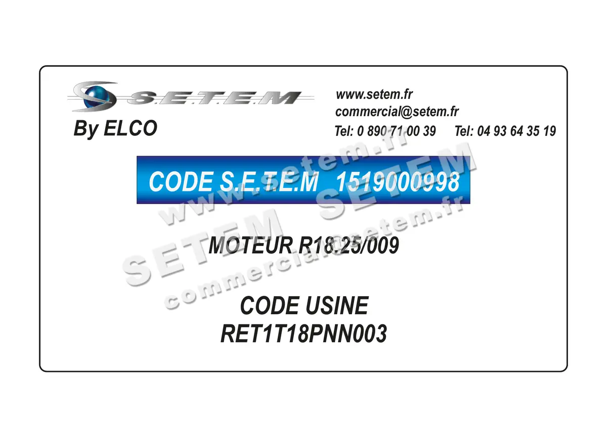 1519000998-MOTEUR ELCOMOTEUR R18.25/009 *RET1T18PNN003* 6