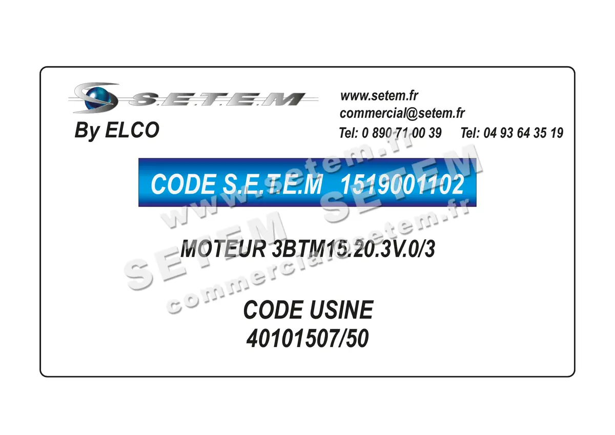 1519001102-MOTEUR ELCOMOTEUR 3BTM15.20.3V.0/3 *40101507/50* 2