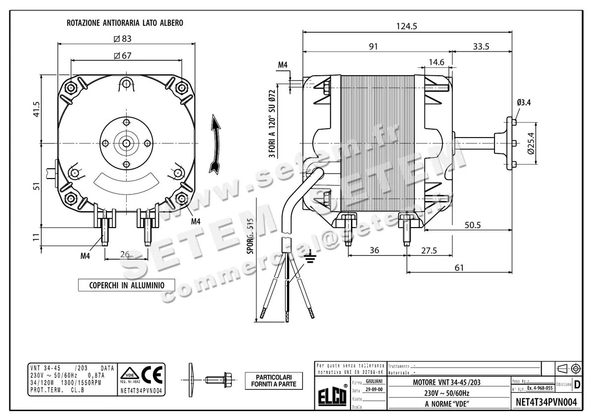 1519001445-MOTEUR ELCOMOTEUR N34.45/203 *NET4T34PVN004*