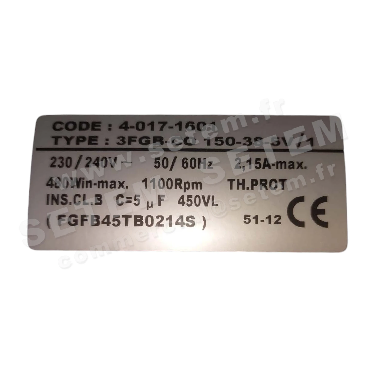 1519002358-GMV ELCOMOTEUR 3FGB.CO.150.38.5V/1 FGFB45TB0214S *40171601*