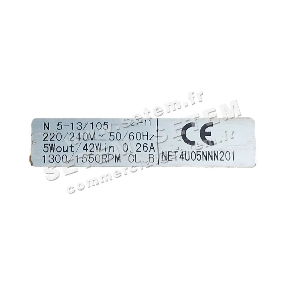 MOTEUR N5-13/105 *NET4U05NNN201*