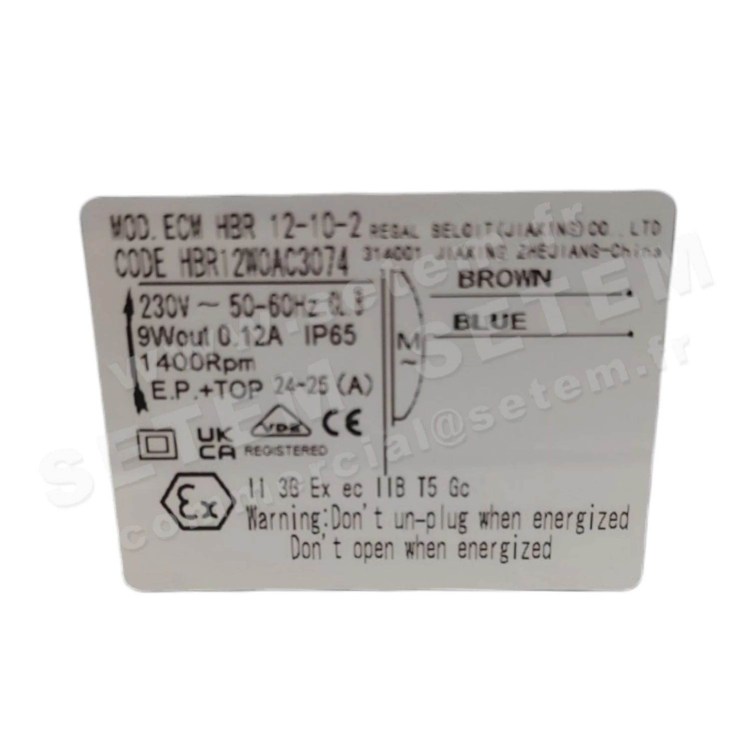 1519003018-MOTEUR ELCOMOTEUR ECMHBR12-10-2 *HBR12W0AC3074* 4