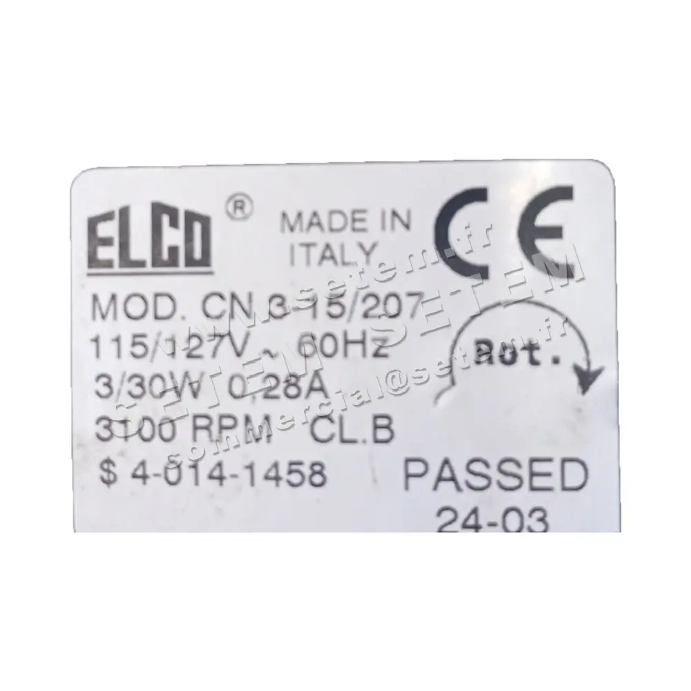 1519003030-MOTEUR ELCOMOTEUR CN3.15/207 *40141458* 2