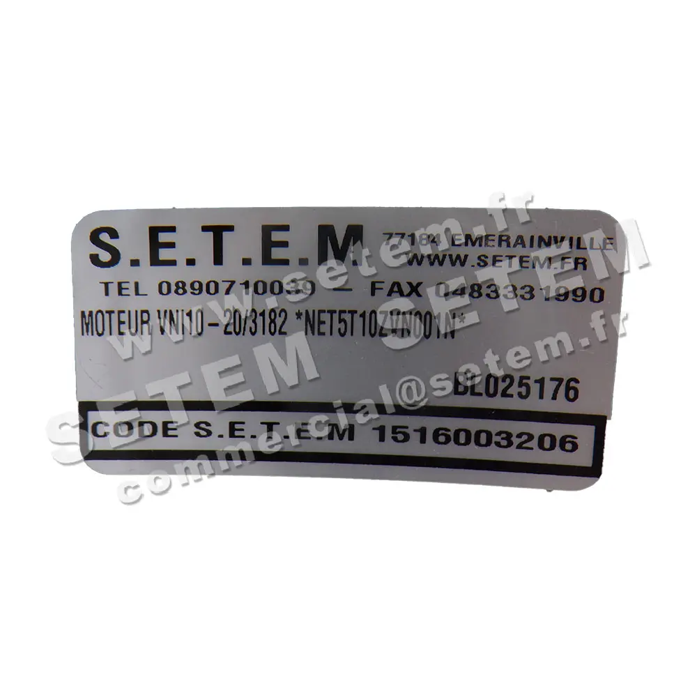 MOTEUR VNI10-20/3182 *NET5T10ZVN001N* 7