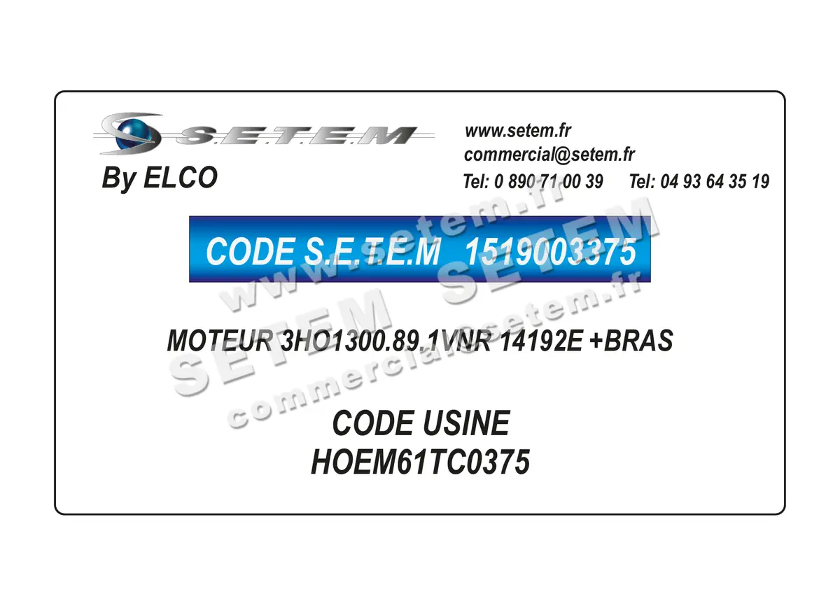 1519003375-MOTEUR ELCOMOTEUR 3HO1300.89.1VNR "14192E" *HOEM61TC0375* 5