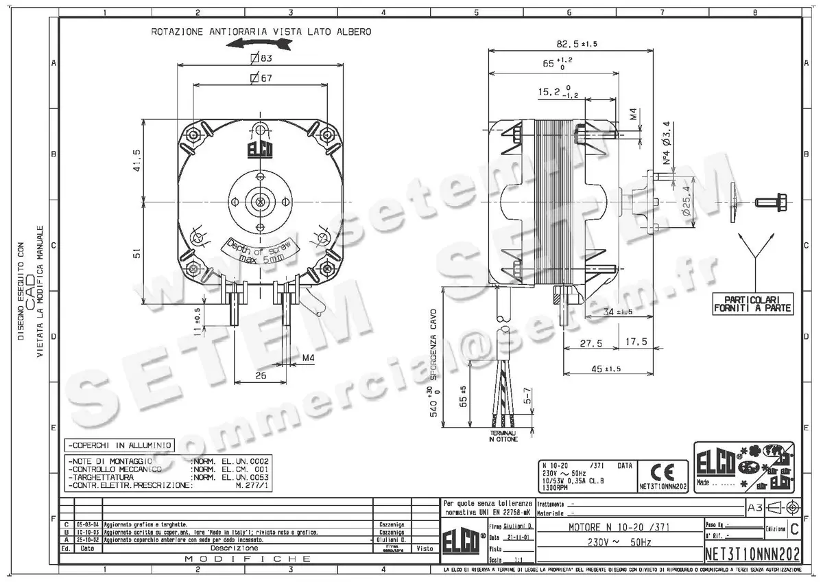 MOTEUR N10-20/371 *NET3T10NNN202* 2