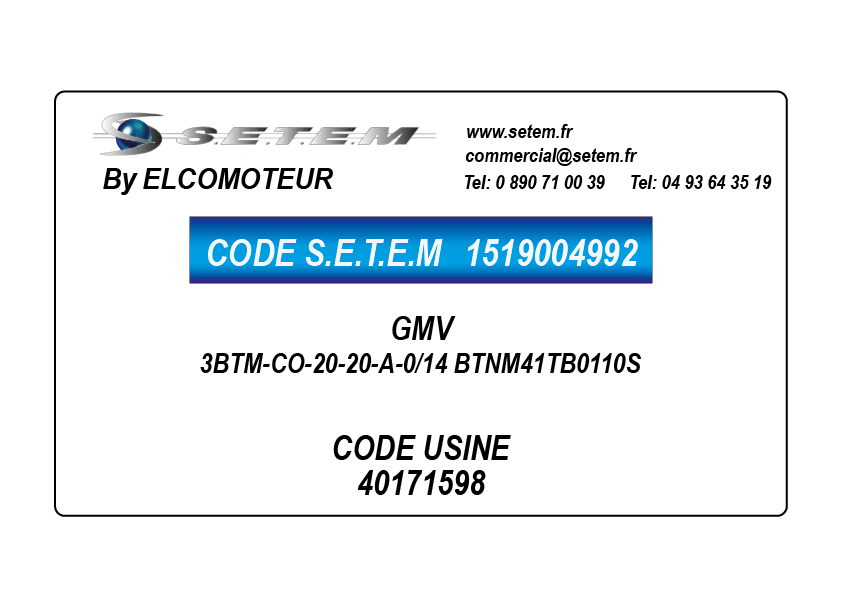GMV 3BTM-CO-20-20-A-0/14 BTNM41TB0110S *40171598*