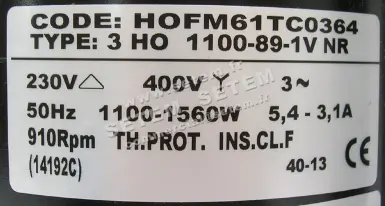 1519005003-MOTEUR ELCO MOTEUR 3HO1100.89.1V.NR *HOFM61TC0364* 4