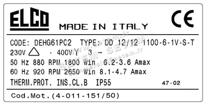 1519005542-VENTILATEUR ELCOMOTEUR DDE12/12 1100W 6P T230/400V 1V 4011151/50 +PI *DEHG61P02* 2