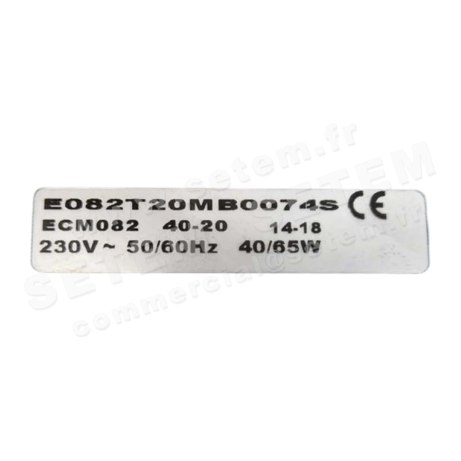 MOTEUR ECM82 *E082T20MB0074S* 2