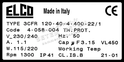 1519006004-VENTILATEUR ELCOMOTEUR 3CFR120.40.4.400.22/1 *4058004* 4
