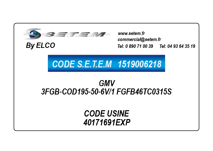 1519006218-GMV ELCOMOTEUR 3FGB-COD195-50-6V/1 FGFB46TC0315S *40171691EXP*