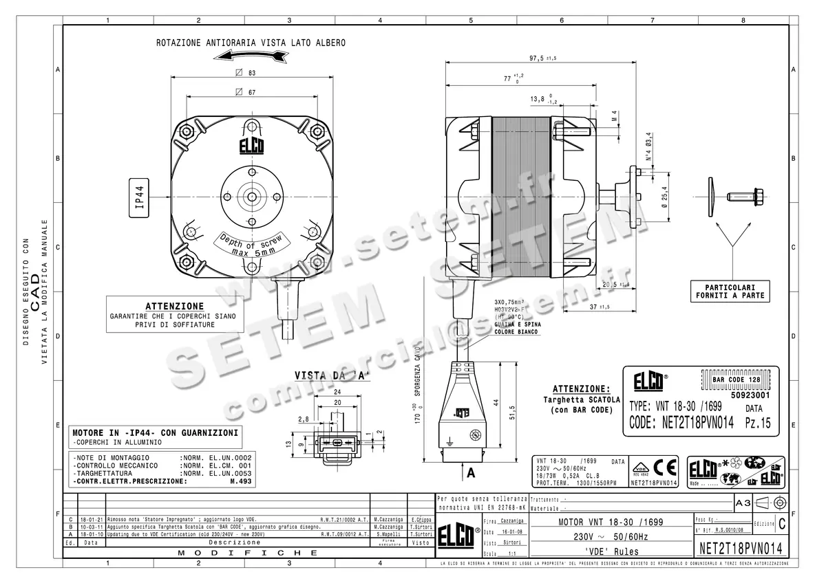 1519006784-MOTEUR ELCOMOTEUR VNT18.30/1699 *NET2T18PVN014*