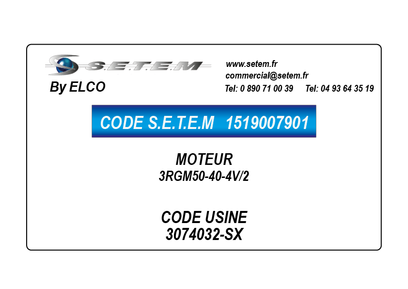 MOTEUR 3RGM50-40-4V/2 *3074032-SX* 2