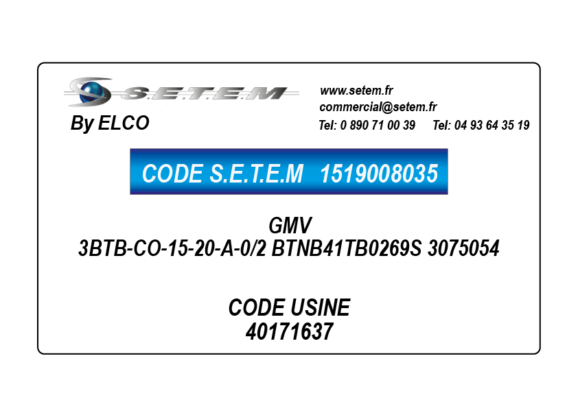 1519008035-GMV ELCOMOTEUR 3BTB-CO-15-20-A-0/2 BTNB41TB0269S "3075054" *40171637*