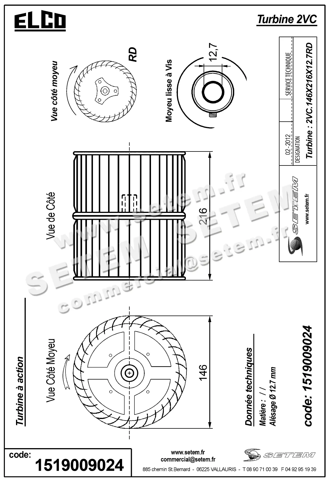 1519009024-TURBINE ELCOMOTEUR 2VC.146X216X12.7RD 2