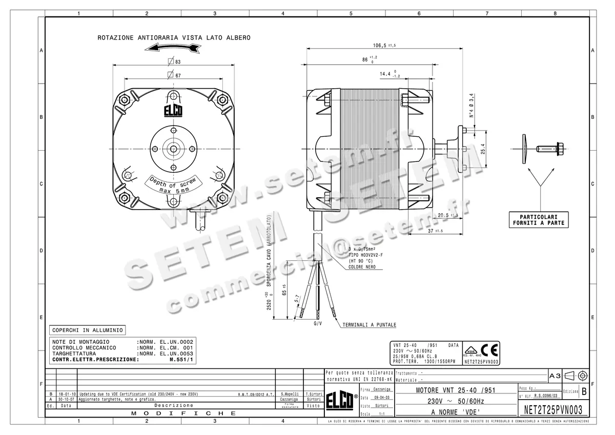 1519009510-MOTEUR ELCOMOTEUR VNT25.40/951 *NET2T25PVN003* 3