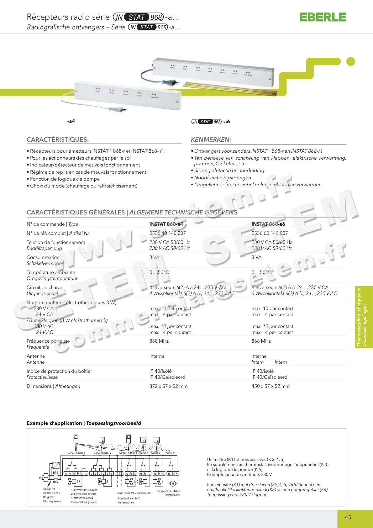 1520000045-RECEPTEUR RADIO INSTAT 868A6 EBERLE