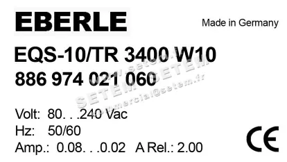1520000046-THERMOSTAT EBERLE EQS.10/TR3400W 886974021060 2