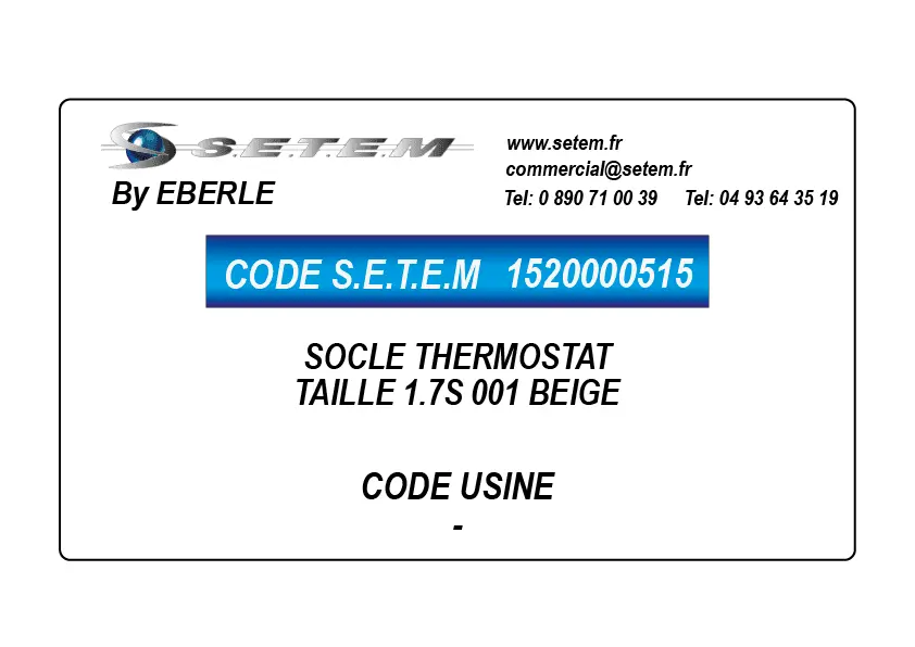 1520000515-SOCLE THERMOSTAT EBERLE TAILLE 1.7S 001 BEIGE
