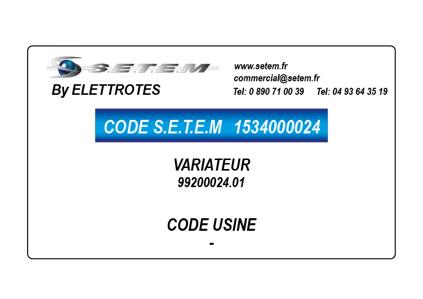 VARIATEUR 99200024.01
