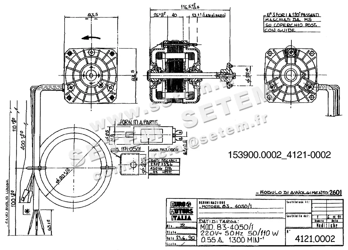 1539000002-MOTEUR EUROMOTORS 83-4050/1 *4121.0002* 2