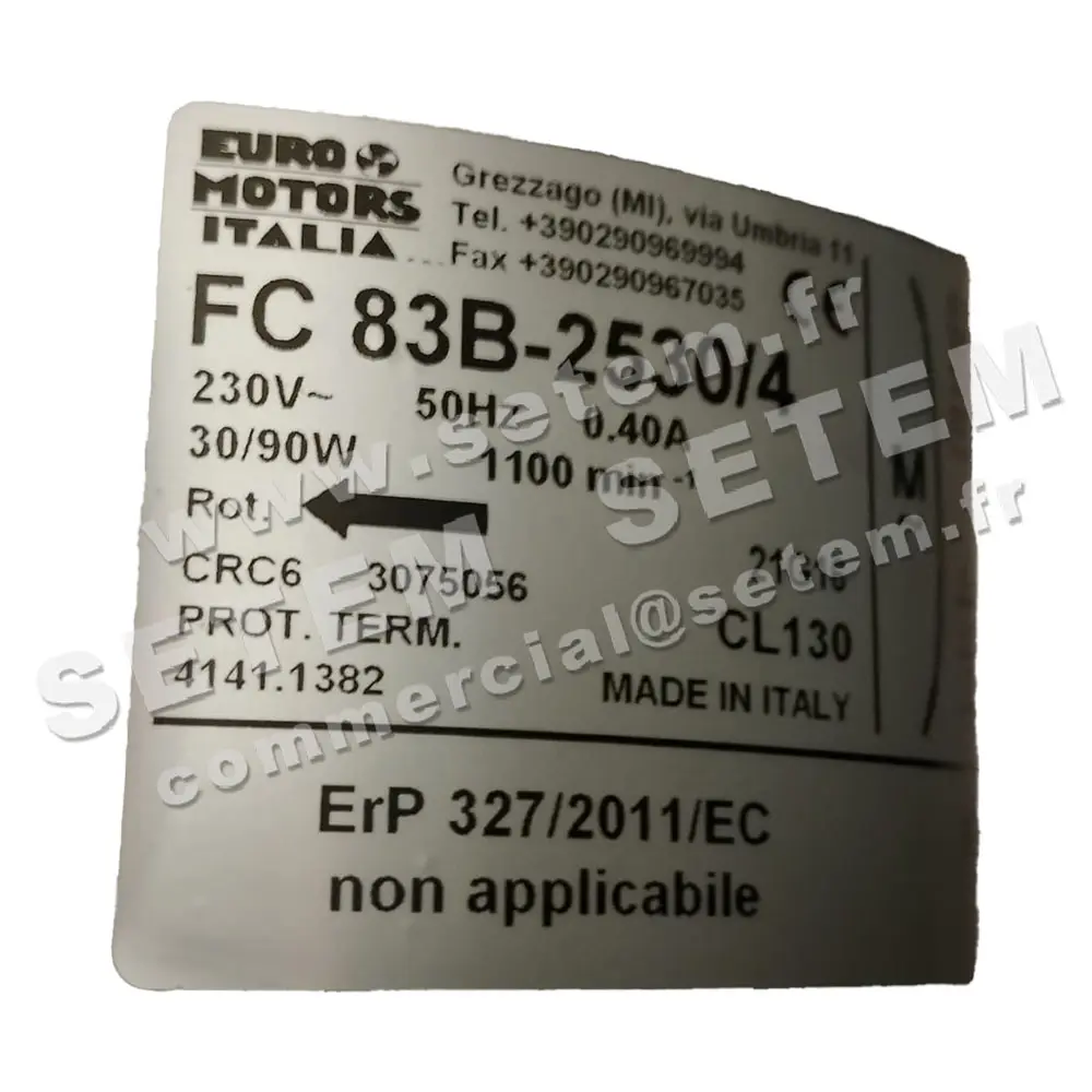 1539000015-GMV EUROMOTORS FC83B-2530/4 "3075056" *4141.1382* 5