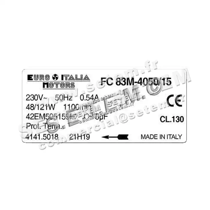 1539000027-GMV EUROMOTORS FC83M-4050/15 "42EM505159M" *4141.5018* 3