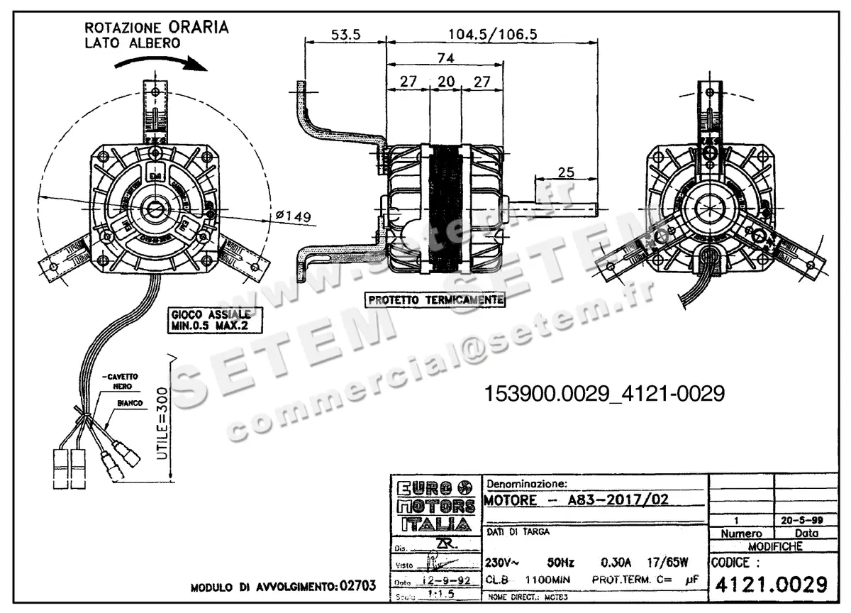 1539000029-MOTEUR EUROMOTORSA83-2017/02 *4121.0029* 2
