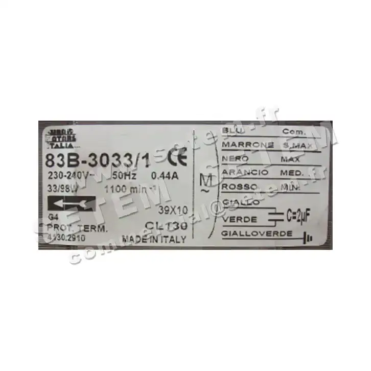 1539000064-MOTEUR EUROMOTORS 83B-3033/1 "3075041" *4130.2910* 5