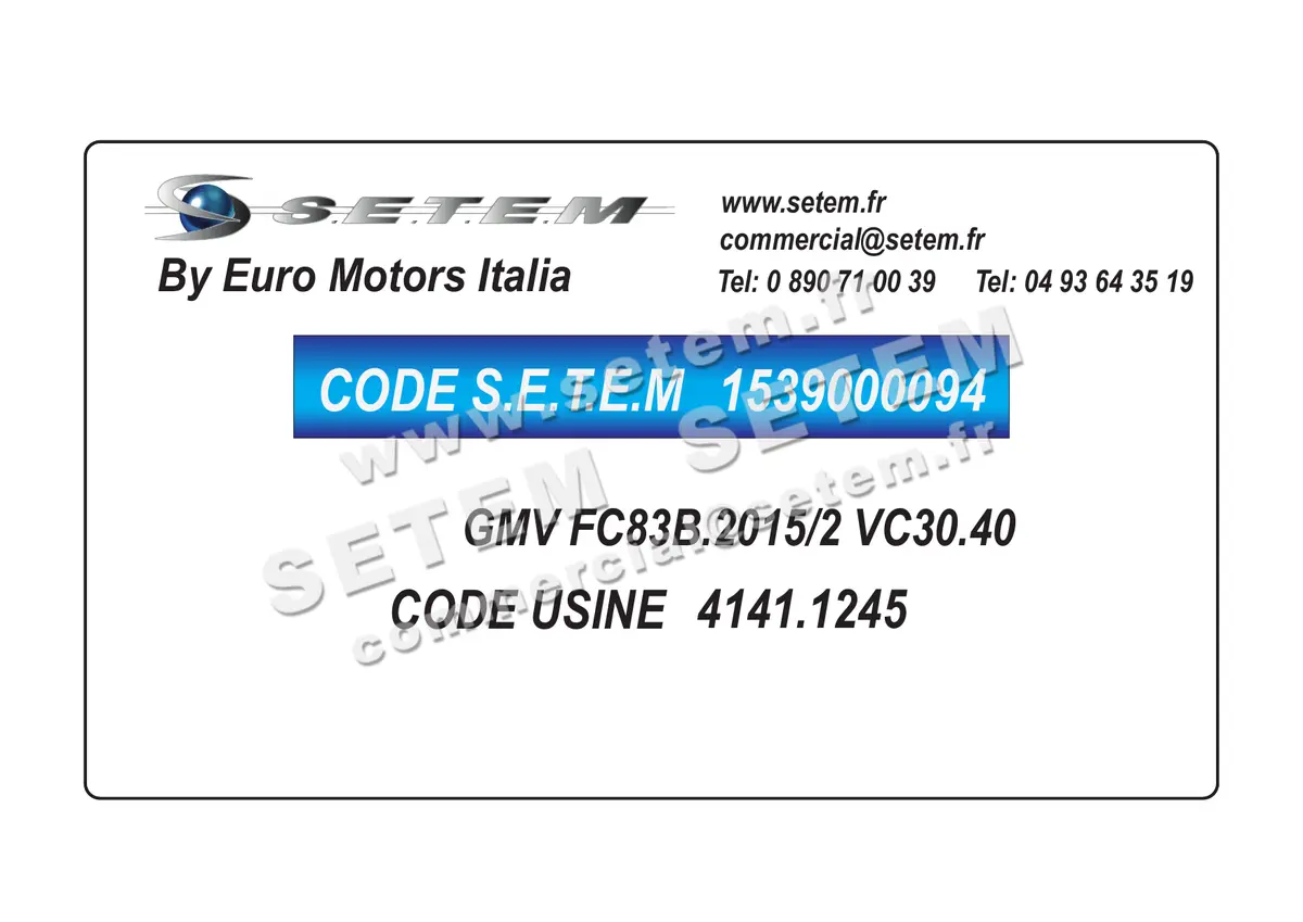 1539000094-GMV EUROMOTORS FC83B-2015/2 VC30.40 *4141.1245* 2