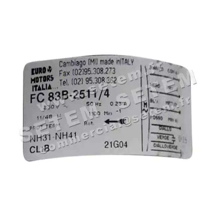1539000096-GMV EUROMOTORS FC83B-2511/4 *4141.1261* 2