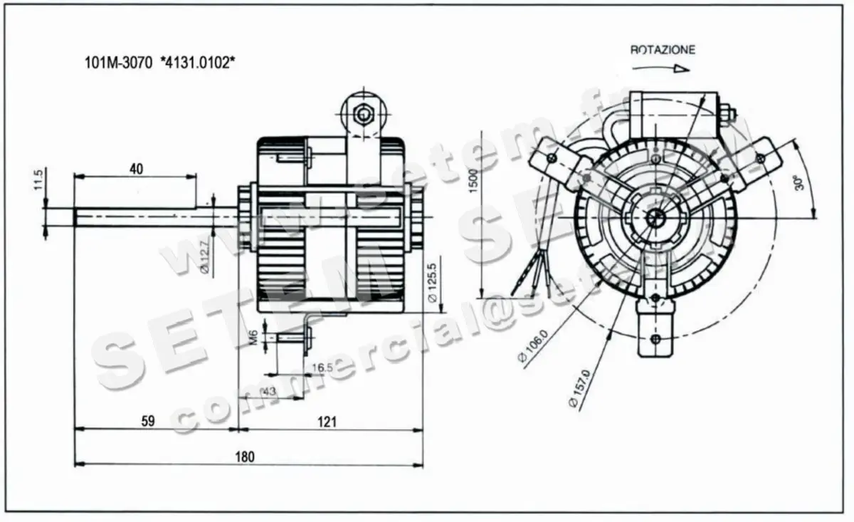 1539000102-MOTEUR EUROMOTORS 101M-3070 *4131.0102* 4