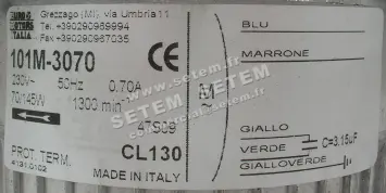 1539000102-MOTEUR EUROMOTORS 101M-3070 *4131.0102* 5