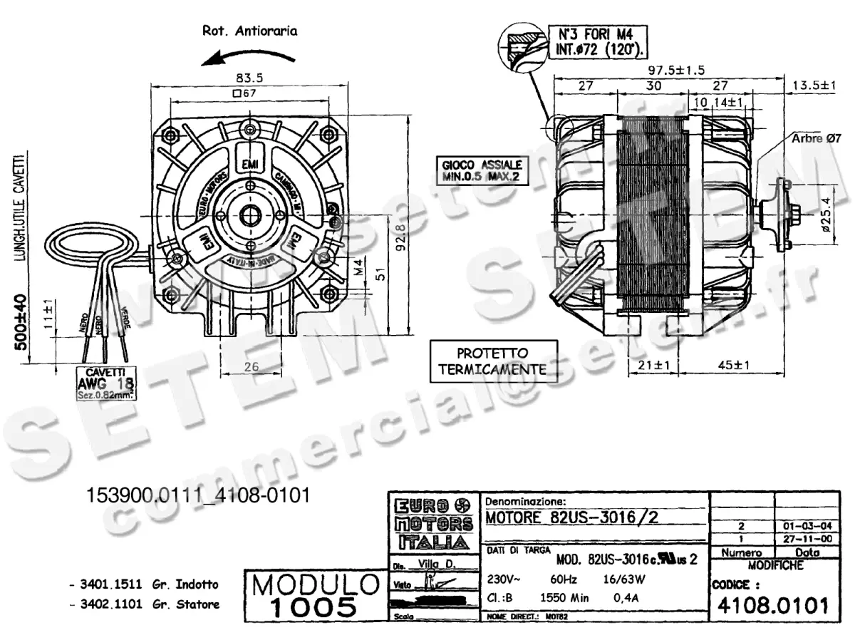 1539000111-MOTEUR EUROMOTORS 82US-3016/2 *4108.0101*