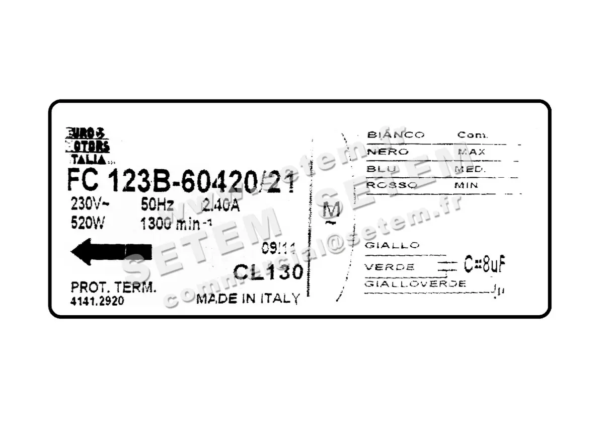 1539000117-GMV EUROMOTORS FC123B-60420/21 *4141.2920*