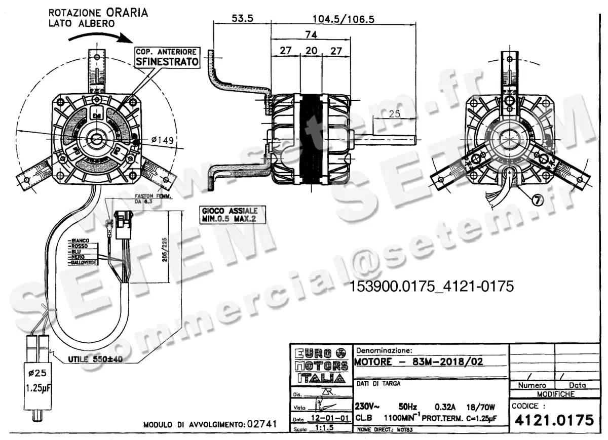 1539000175-MOTEUR EUROMOTORS 83M-2018/02 *4121.0175* 2