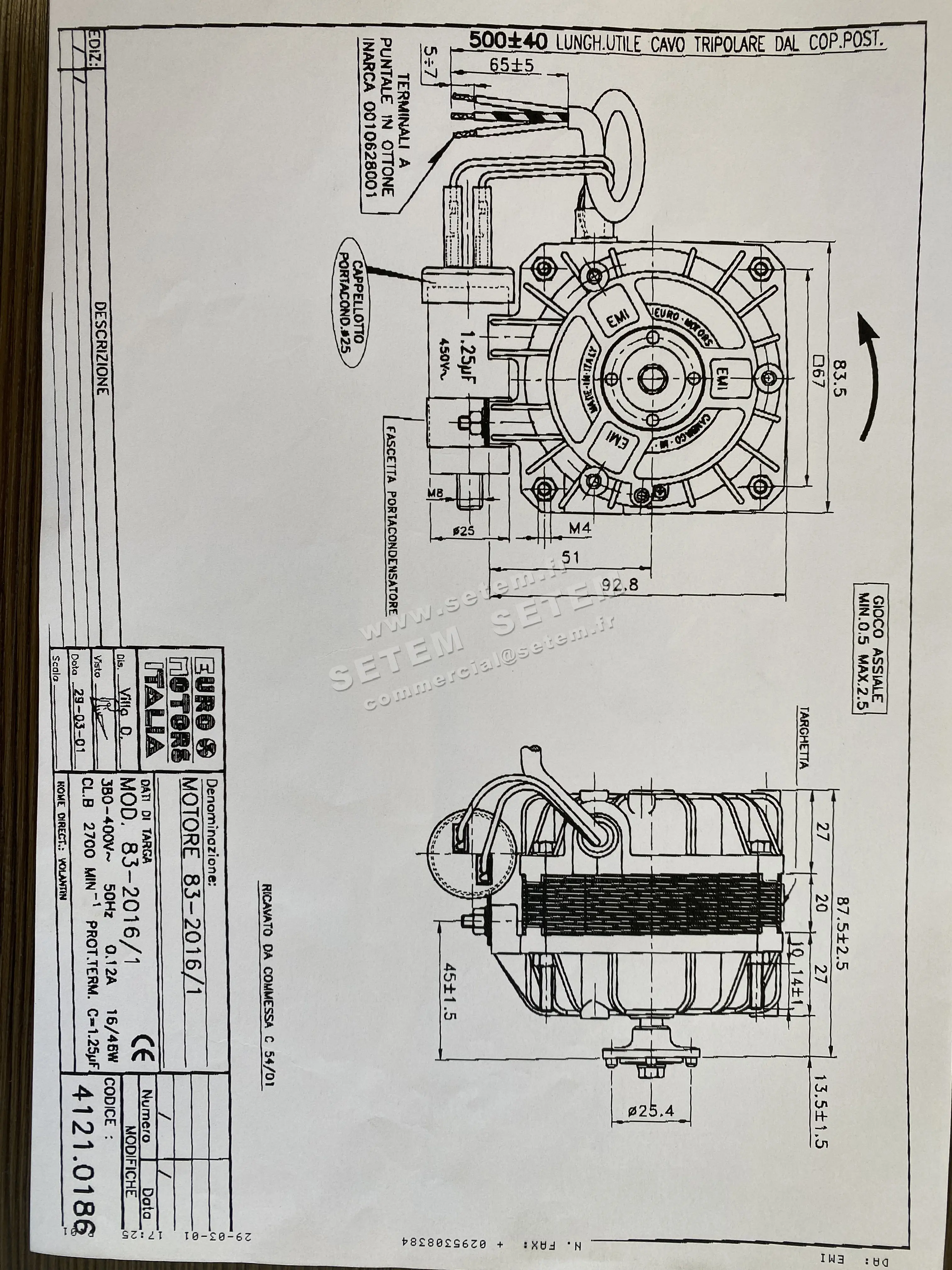 1539000186-MOTEUR EUROMOTORS 83-2016/1 *4121.0186*