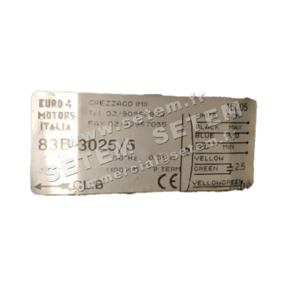1539000210-MOTEUR EUROMOTORS 83B-3025/5 *4130.2924*