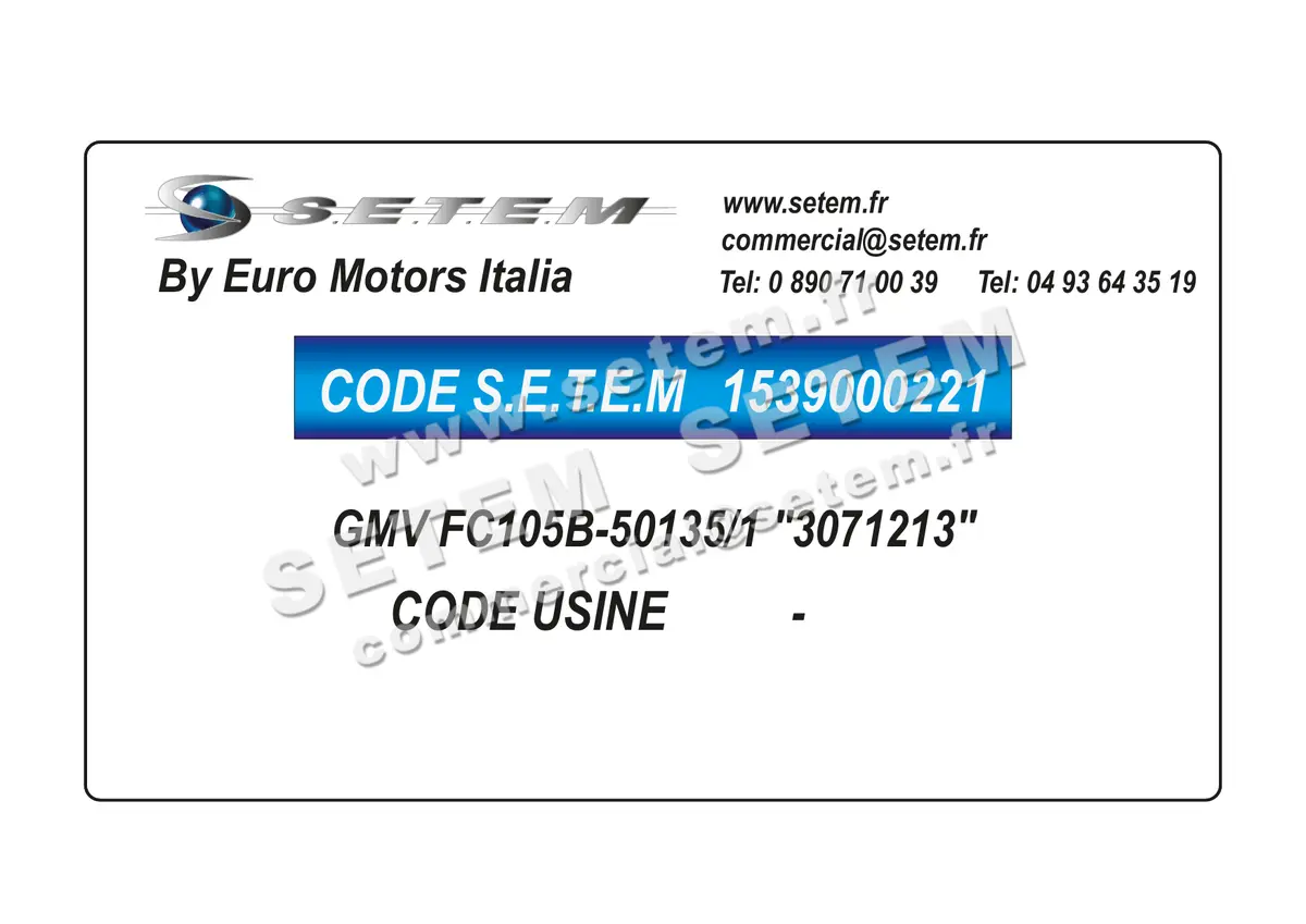1539000221-GMV EUROMOTORS FC105B-50135/1 "3071213"