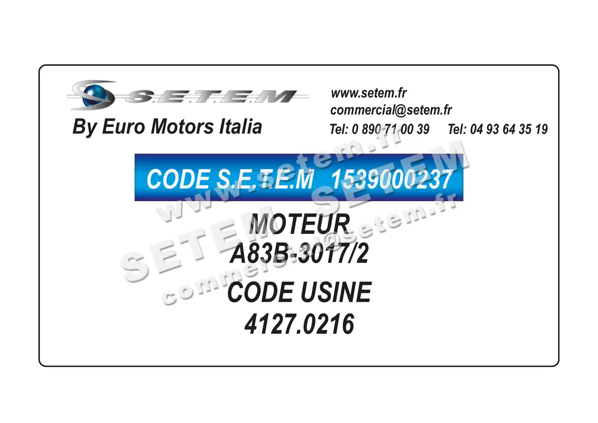 1539000237-MOTEUR EUROMOTORS A83B-3017/2 *4127.0216* 2