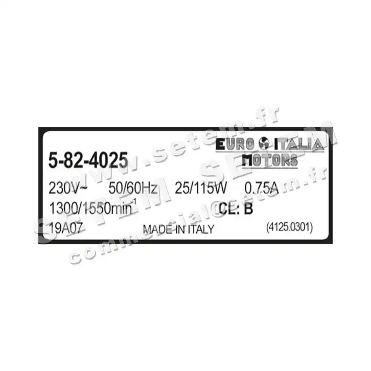 1539000301-MOTEUR EUROMOTORS 5-82-4025 *4125.0301* 5