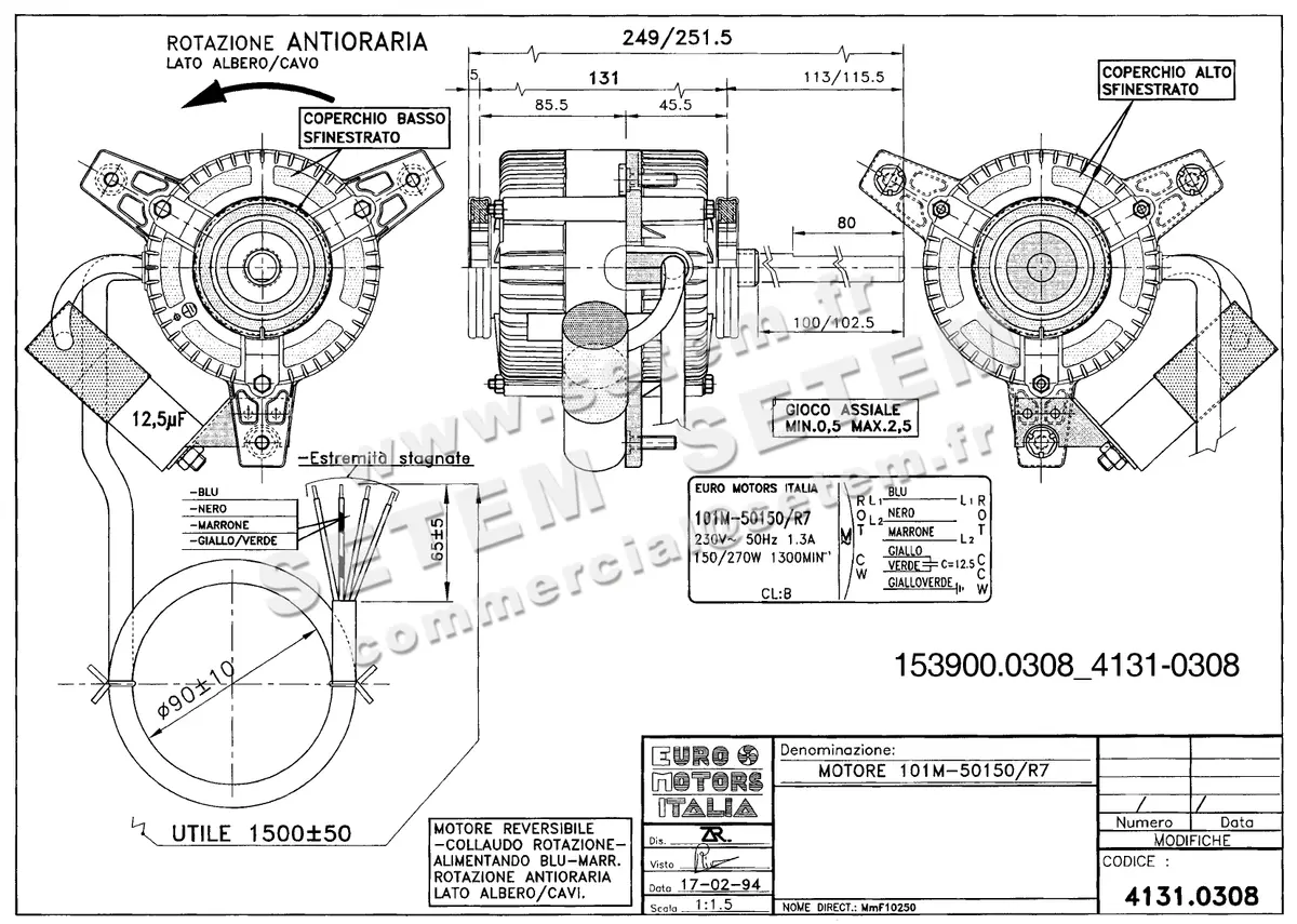 1539000308-MOTEUR EUROMOTORS 101M-50150/R7 *4131.0308* 2