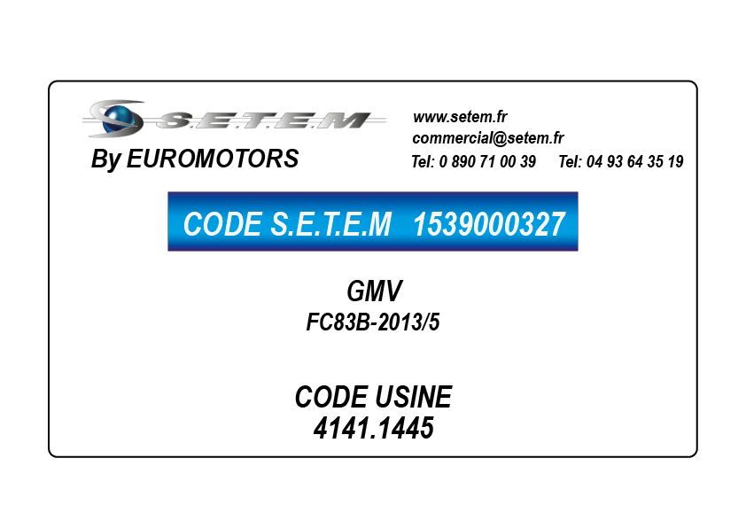 GMV FC83B-2013/5 *4141.1445*