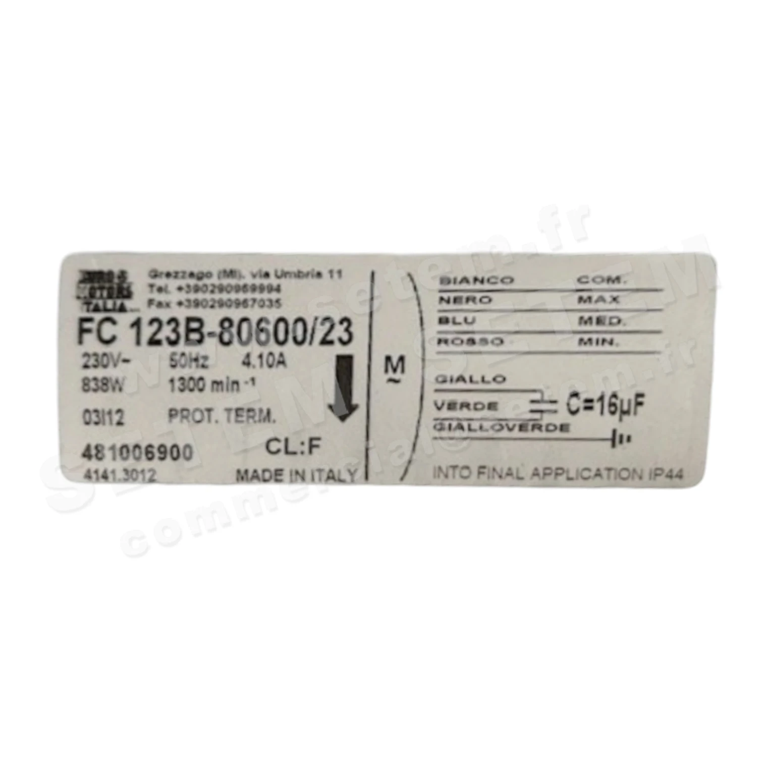 1539000339-MOTEUR EURO MOTORS ITALIA FC 123B-80600/23 *4141.3012* 2