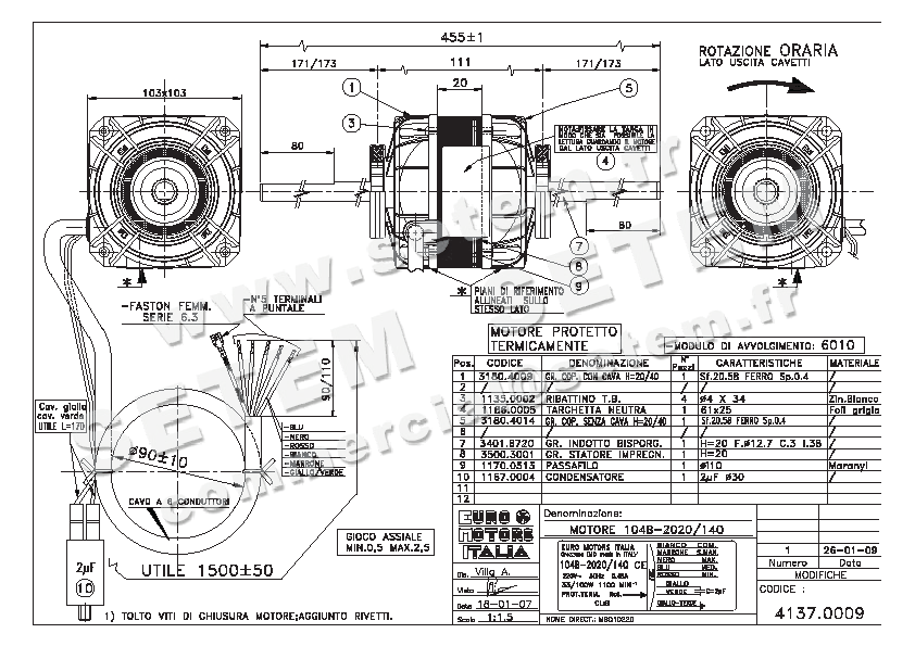 MOTEUR 104B-2020/140 *4137.0009*